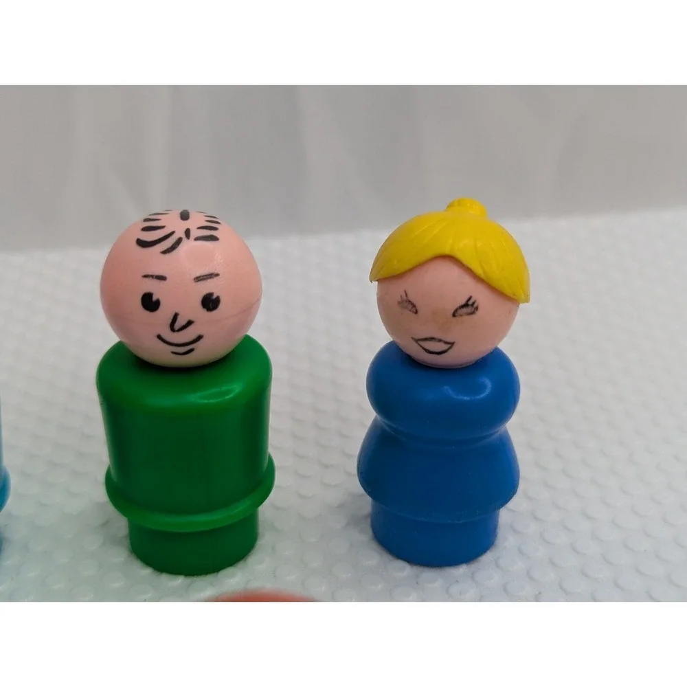 Fisher‎ Price Little People Plastic Head Body Lot of 10 Freckle Boy Car